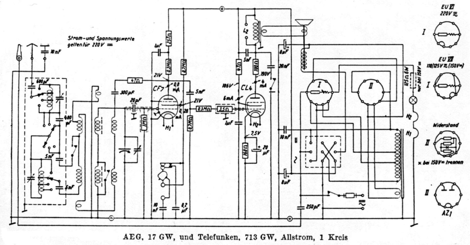 Telefunken 713 GW Schematic