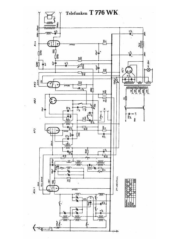 Telefunken 776 WK Schematic