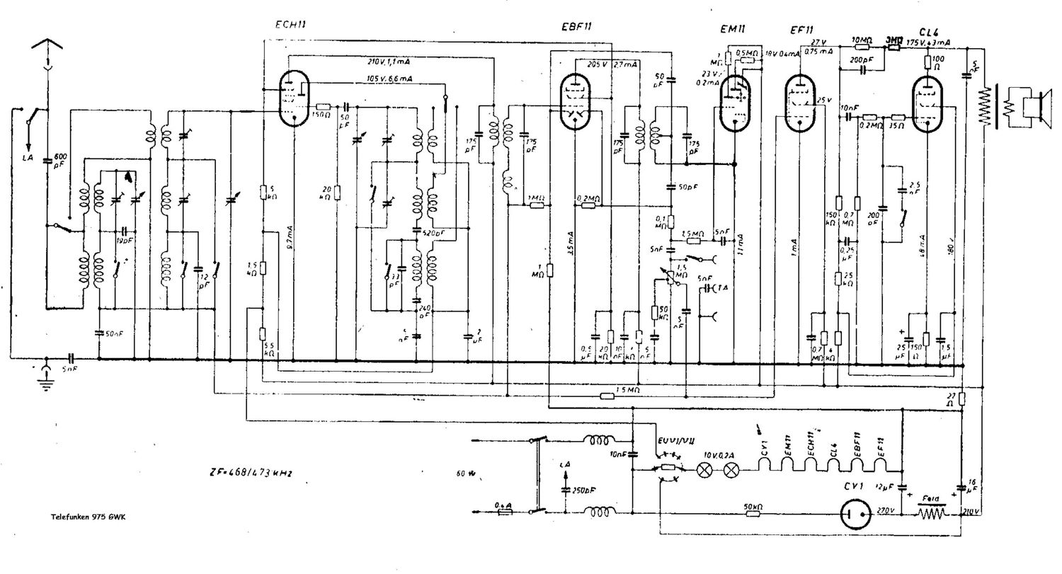 Telefunken 975 GWK Schematic