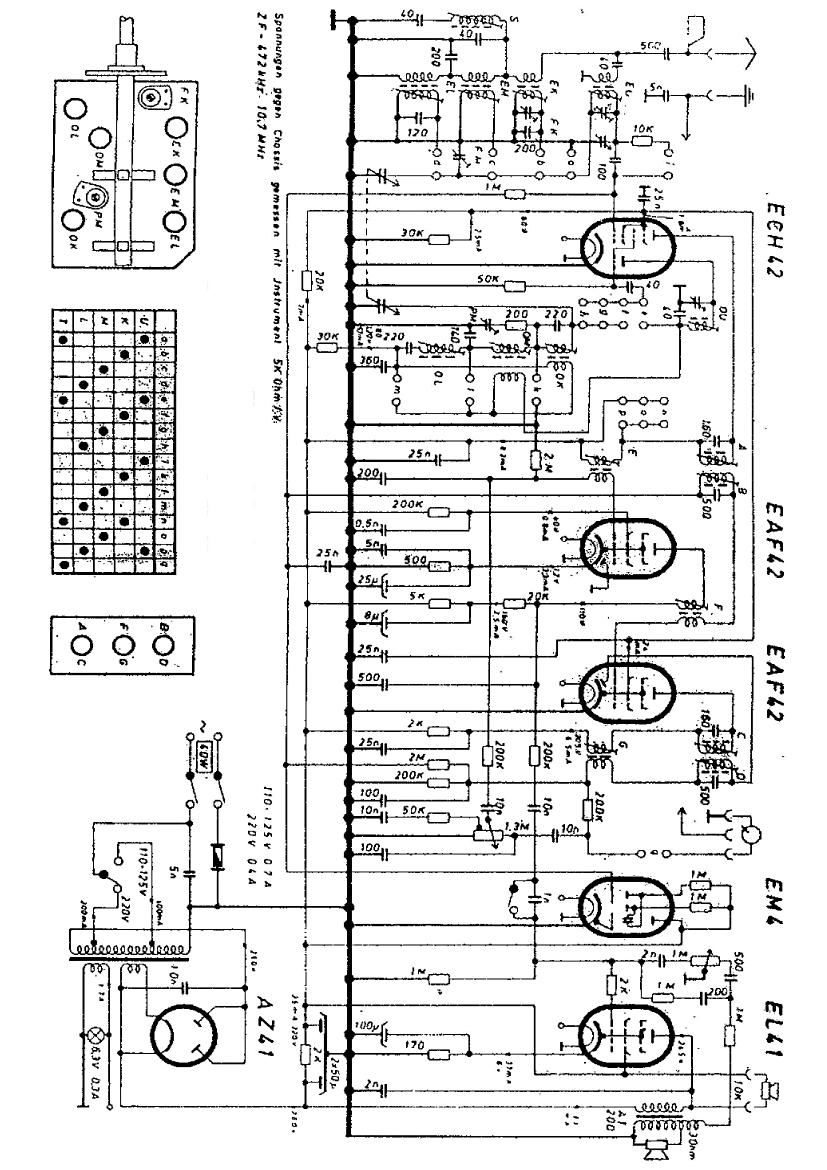 Telefunken AW250 Violetta Schematic