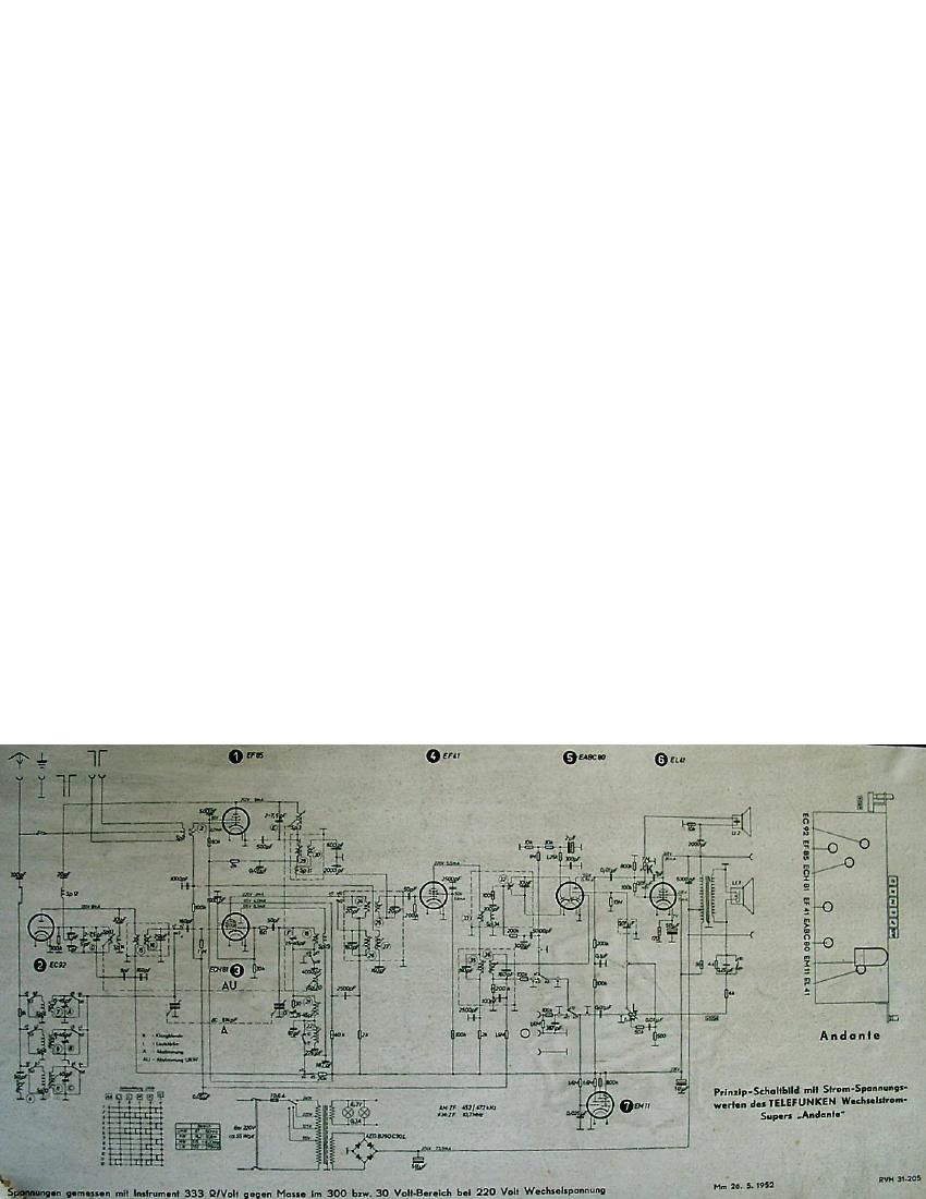 Telefunken Andante Schematic