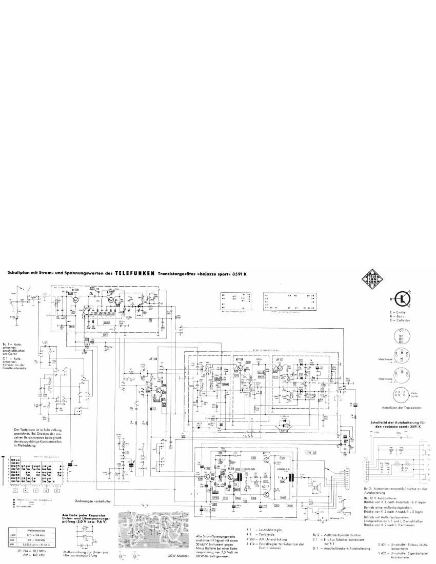 Telefunken Bajazzo Sport 3591K Schematic