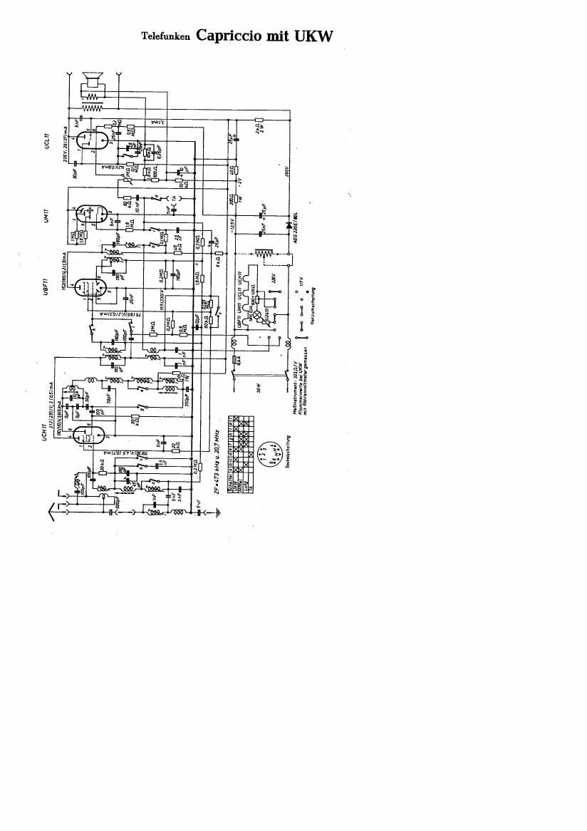 Telefunken Capriccio Mit UKW Schematic