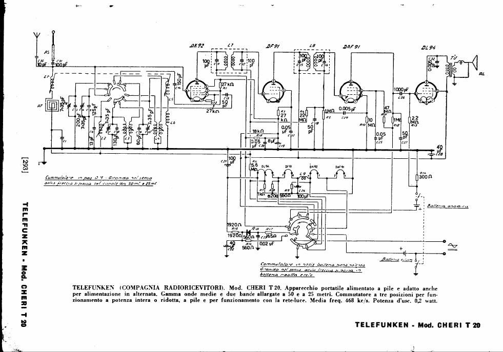 Telefunken Cheri T20 Schematic