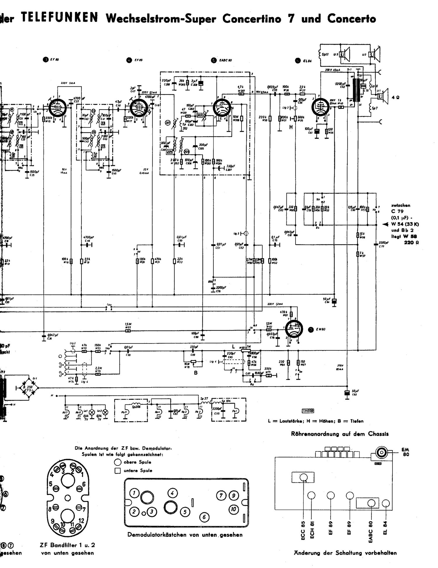 Telefunken Concertino 7 Part 2 Schematic