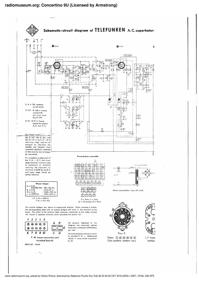 Telefunken Concertino 9U Schematic