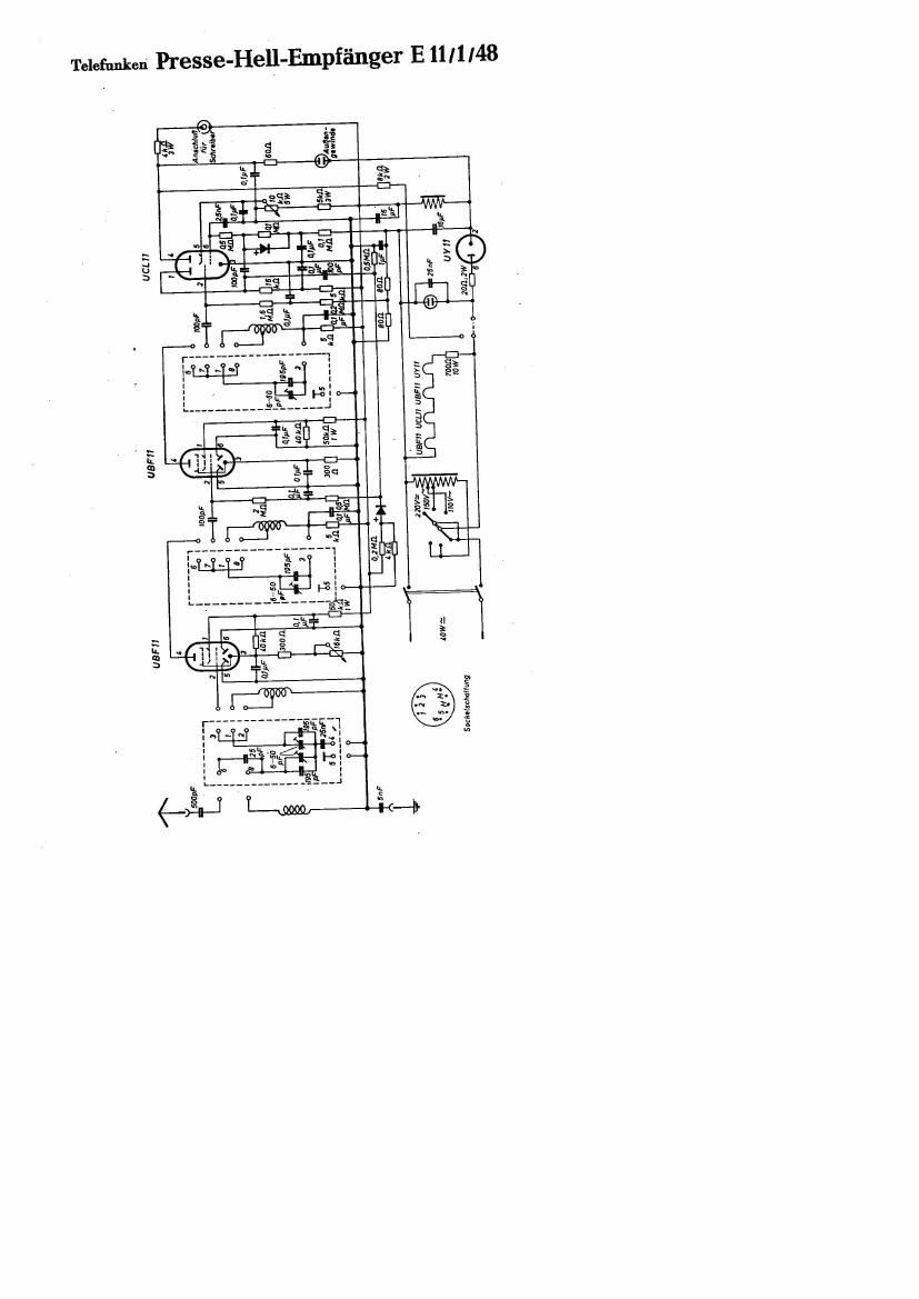 Telefunken E1 Schematic