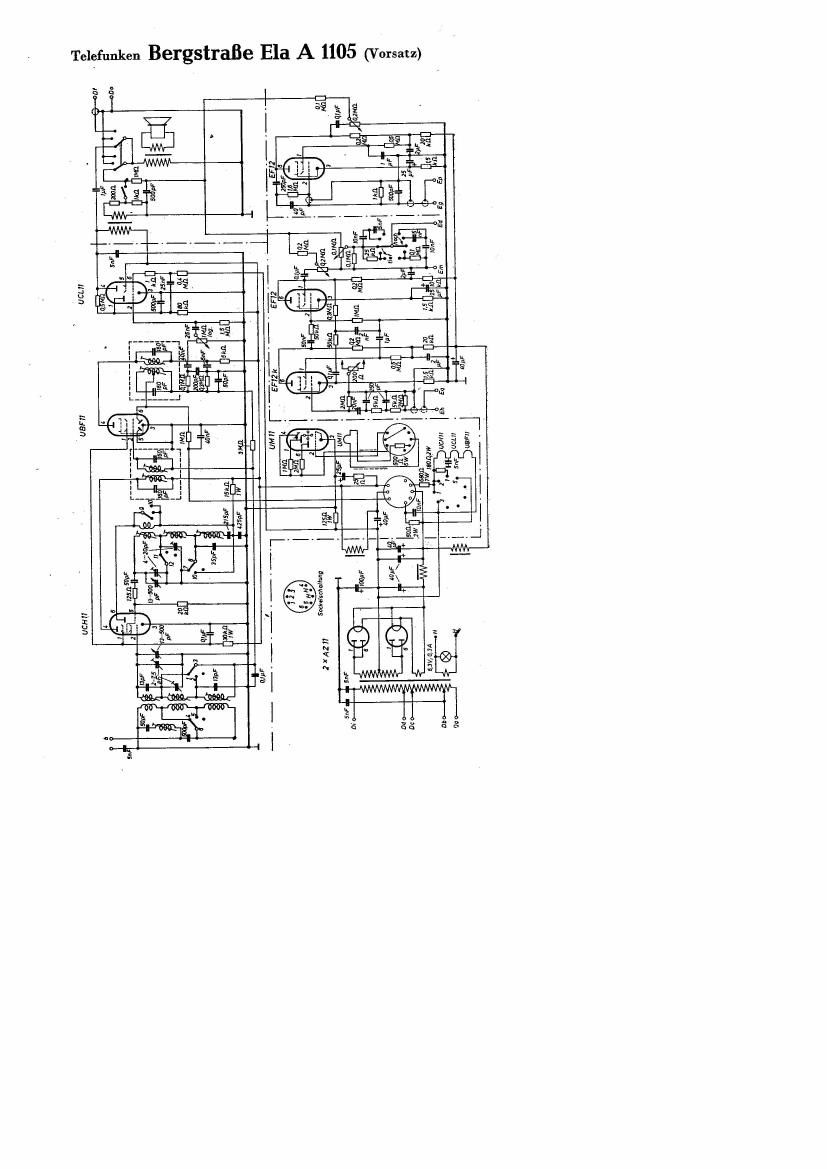 Telefunken Ela A1105 Schematic