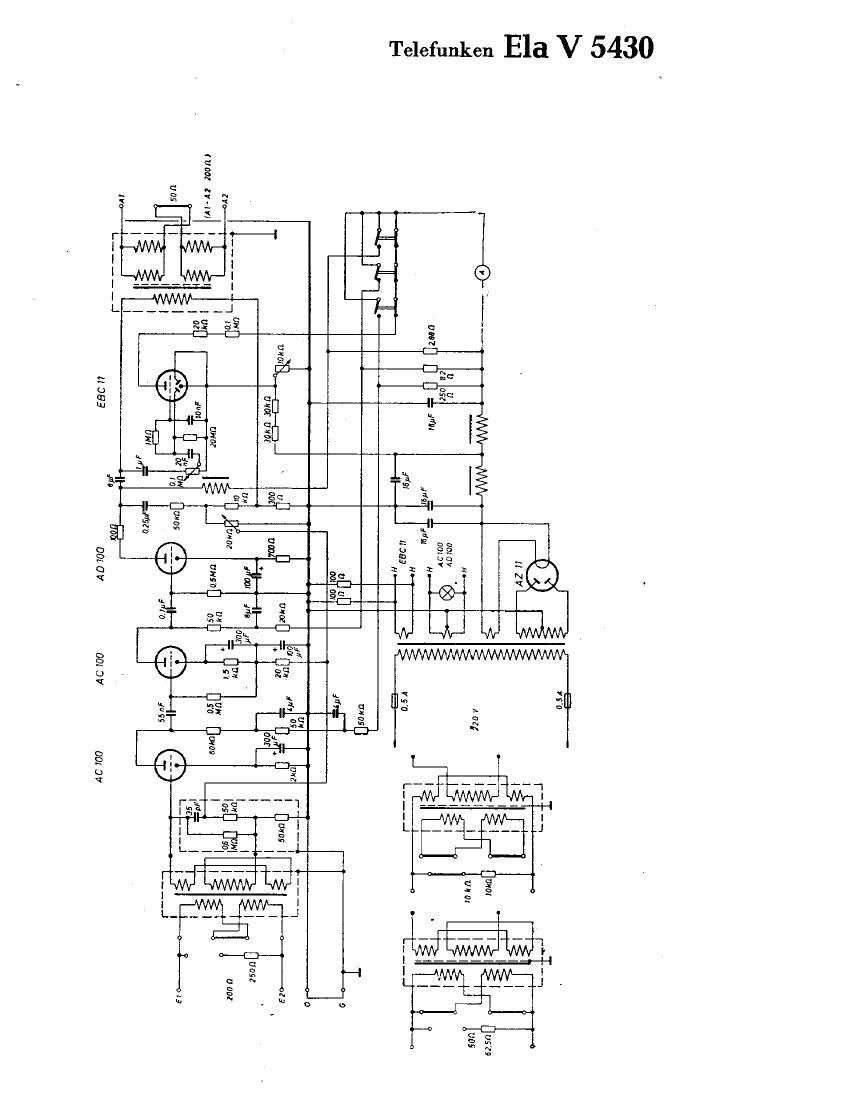 Telefunken Ela V5430 Schematic