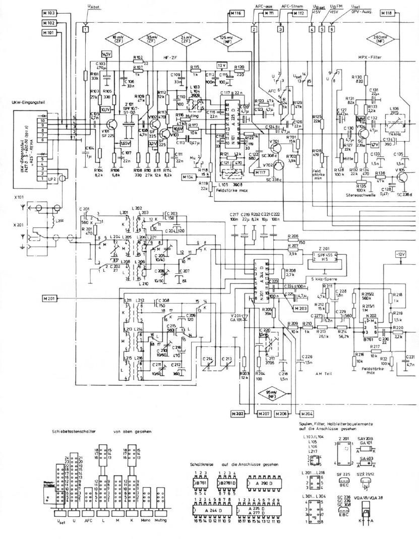 Telefunken H MKT 100 Schematic