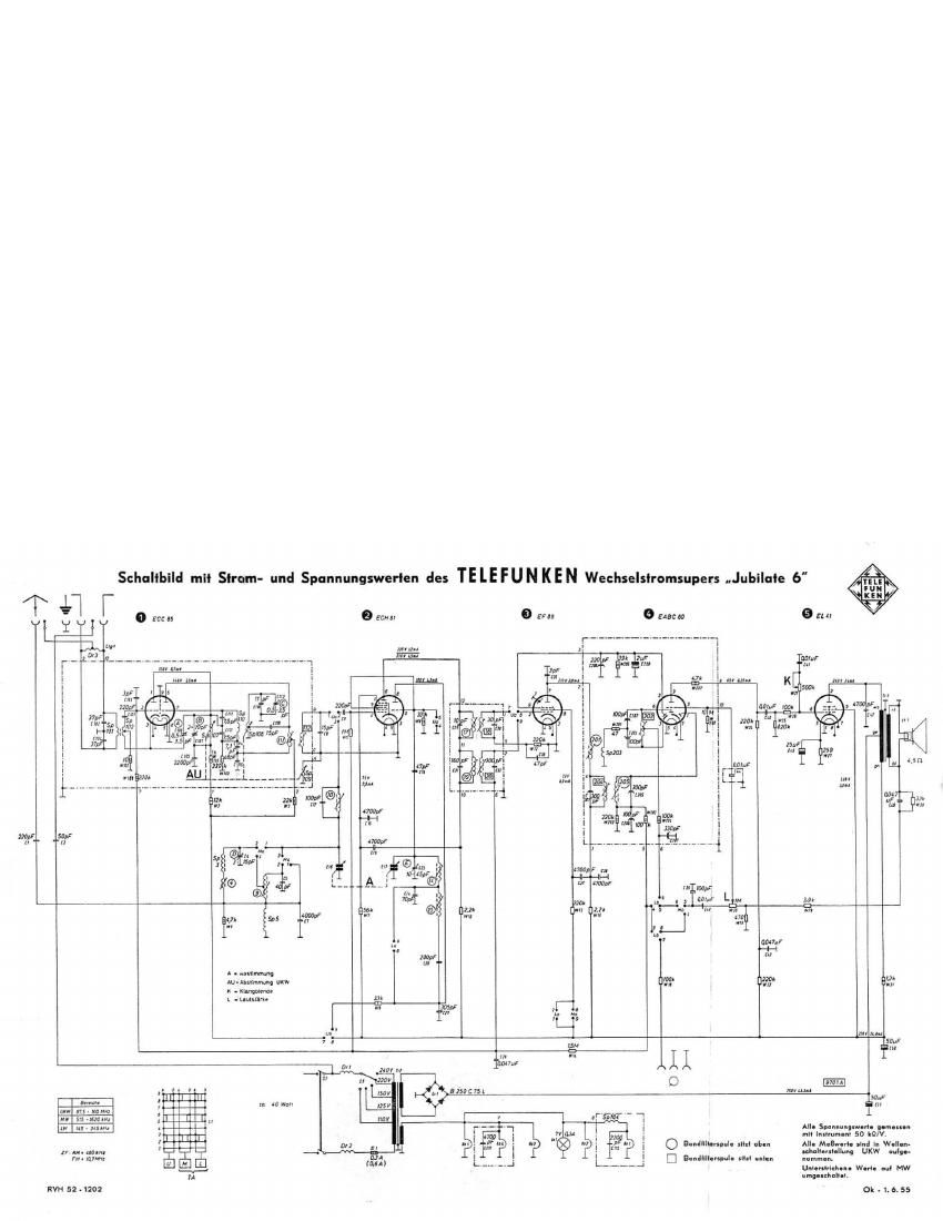 Telefunken Jubilate 6 Schematic