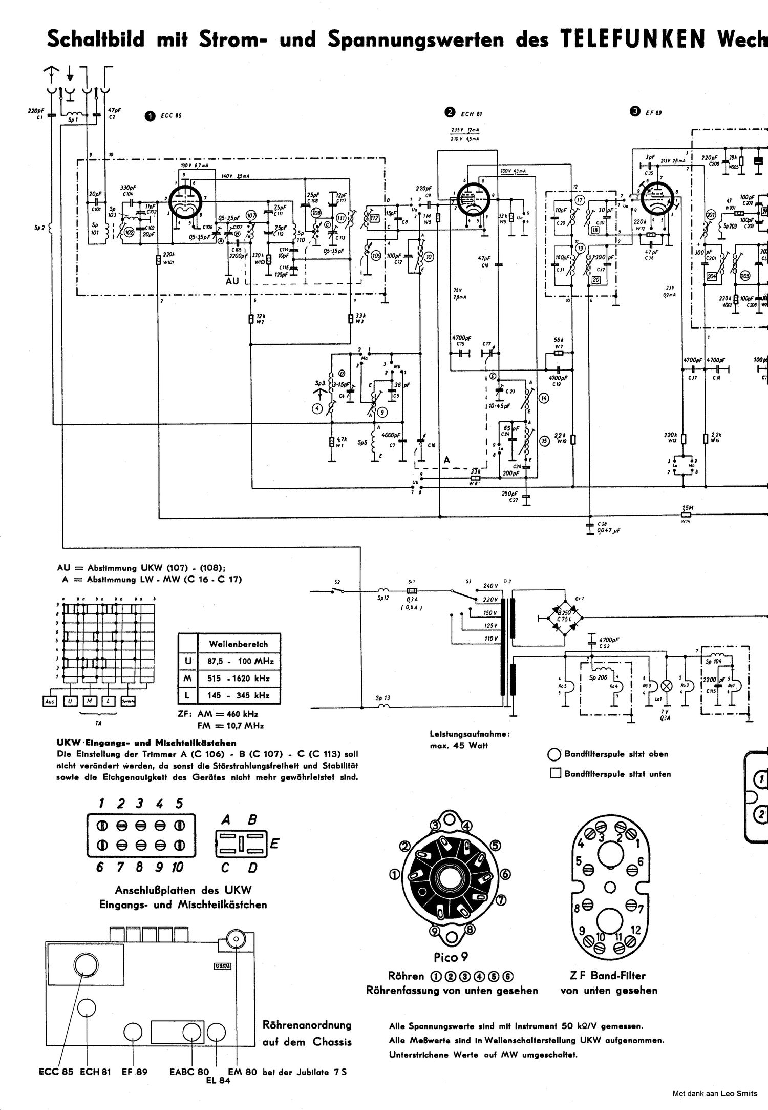 Telefunken Jubilate 7 Schematic 2