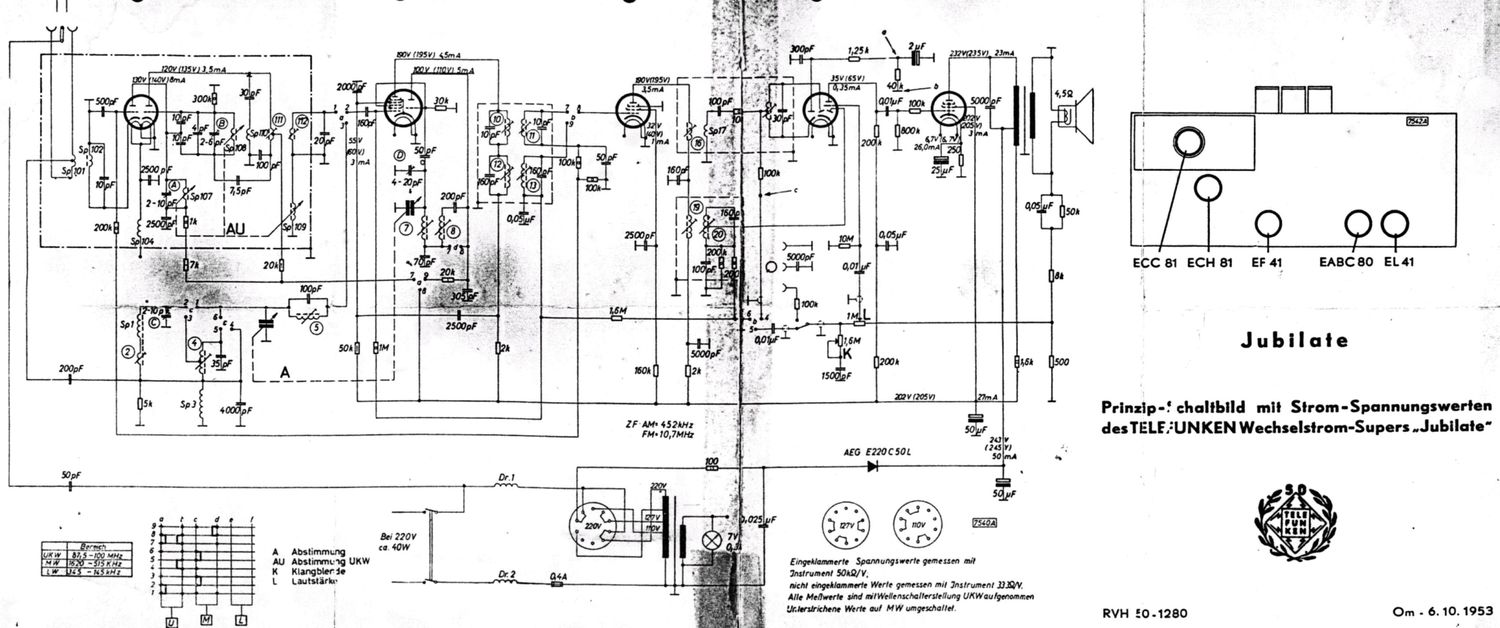 Telefunken Jubilate Schematic