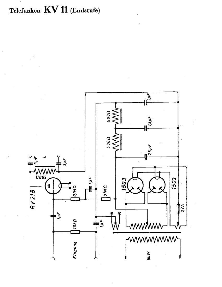 Telefunken KV 11 Schematic