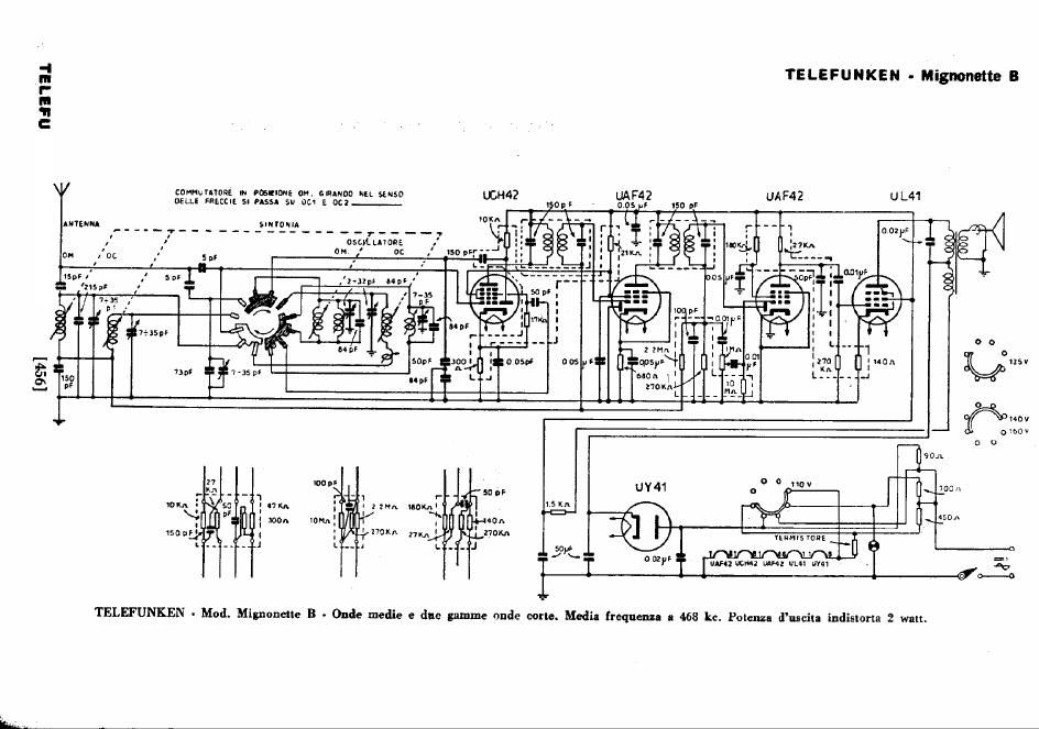 Telefunken Mignonette B Schematic