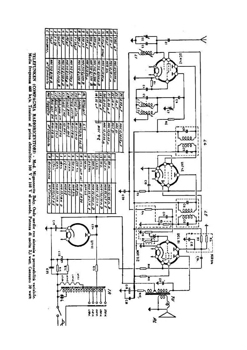 Telefunken Mignonette Schematic