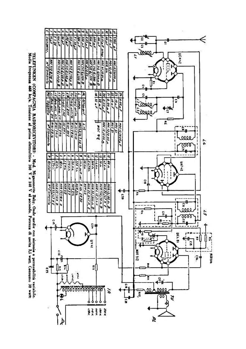 Telefunken Mignonette Schematic