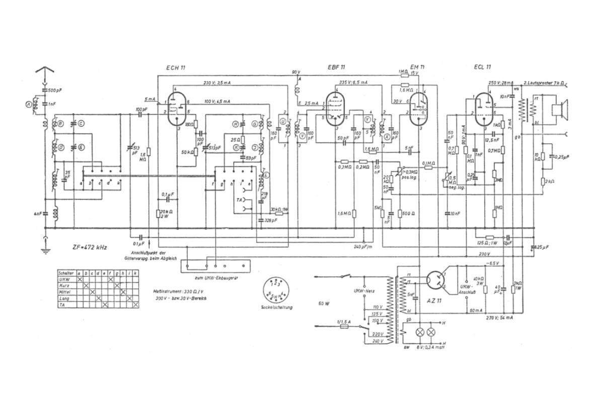 Telefunken Operette 49W Schematic