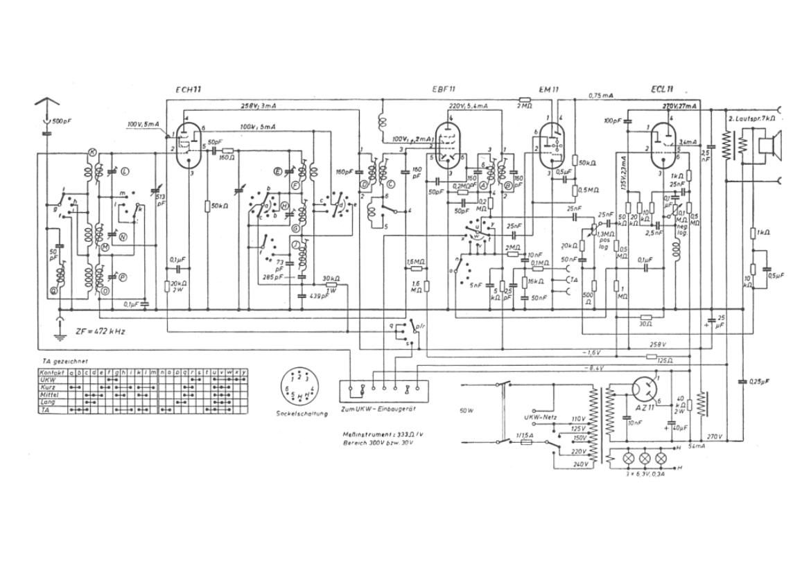 Telefunken Opus 49W Schematic