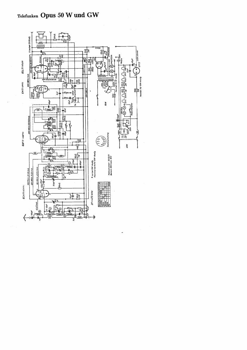 Telefunken Opus 50W Schematic