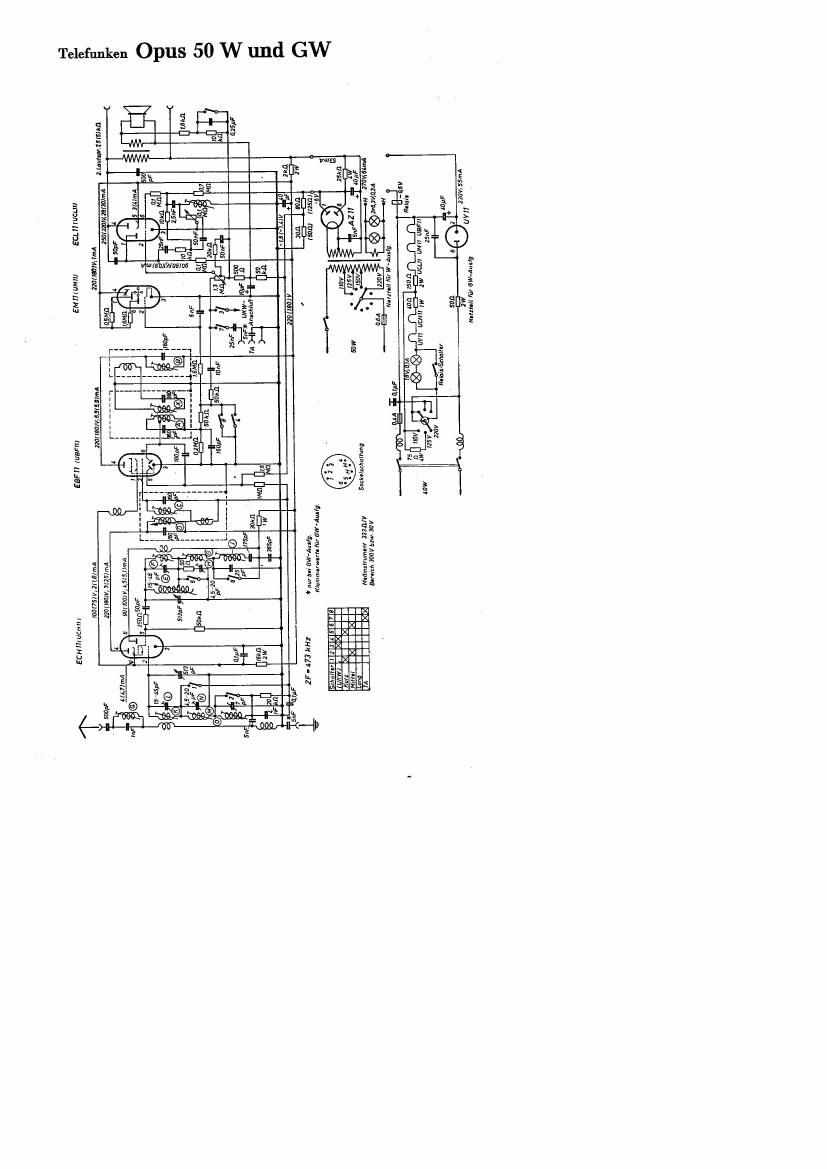 Telefunken Opus 50W Schematic