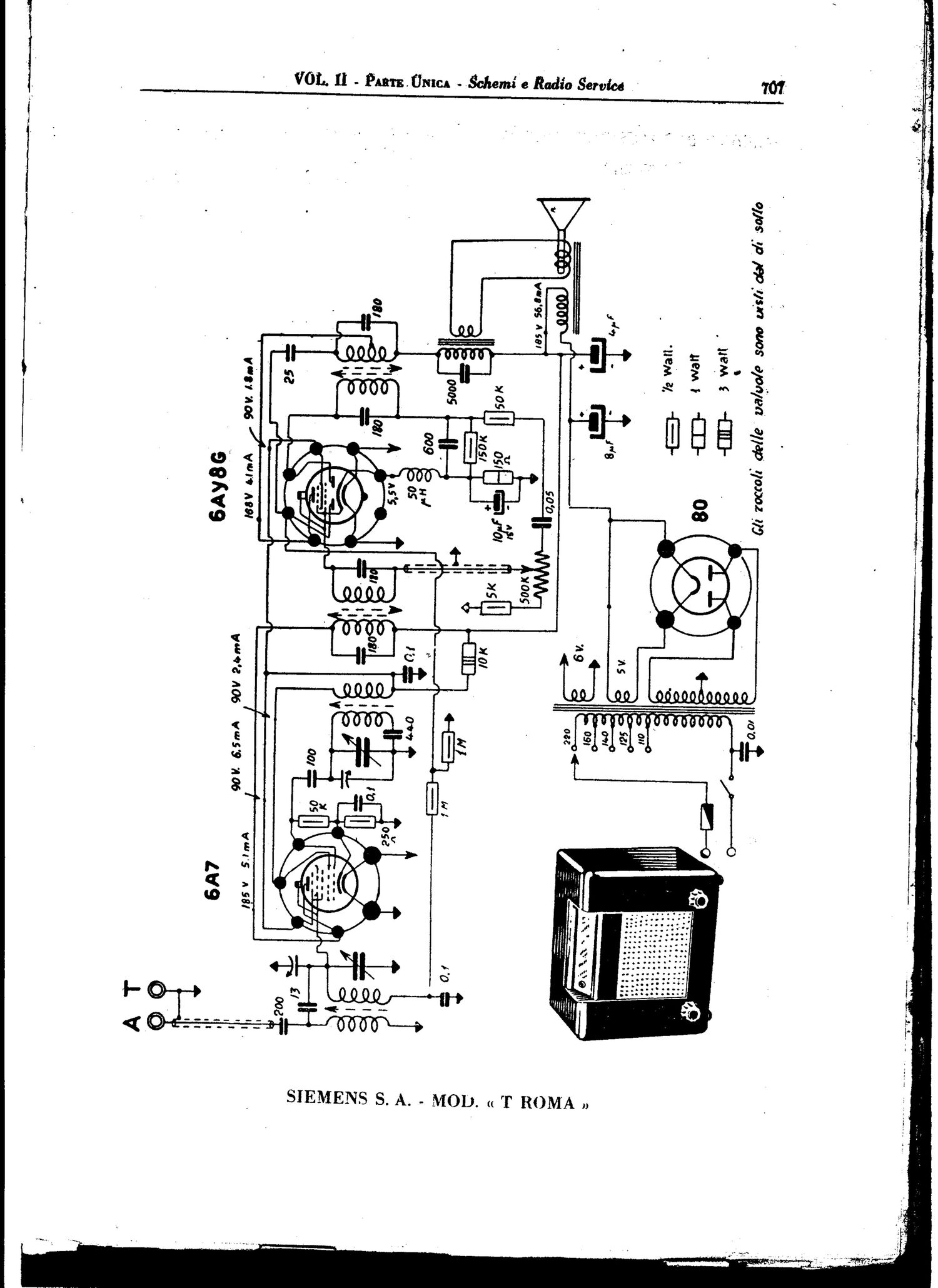 Telefunken Roma Schematic