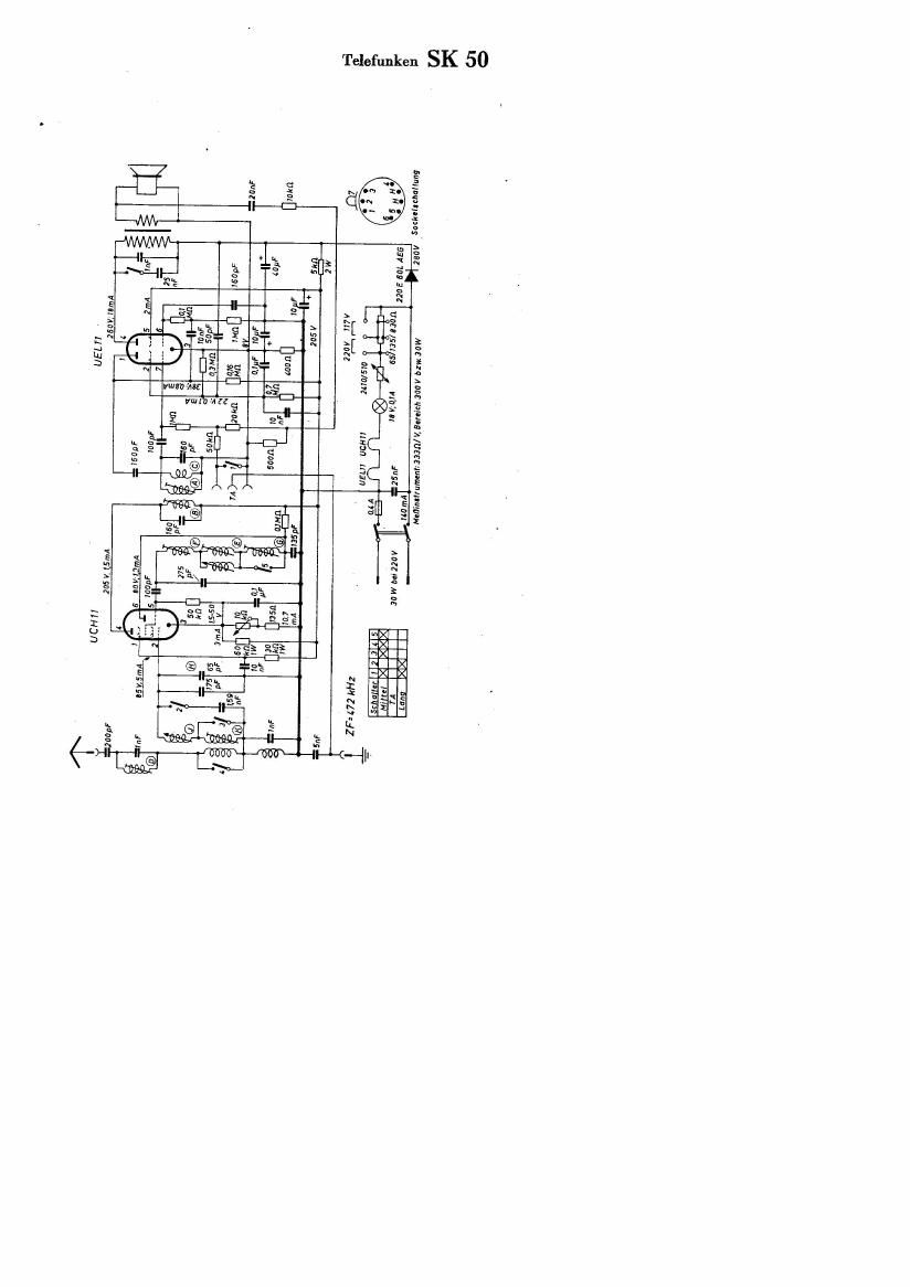 Telefunken SK 50 Schematic