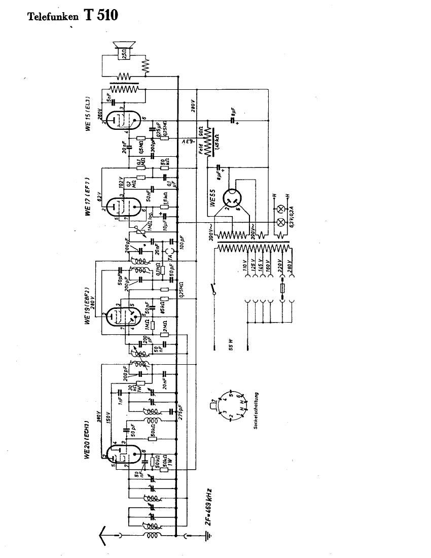 Telefunken T 510 Schematic