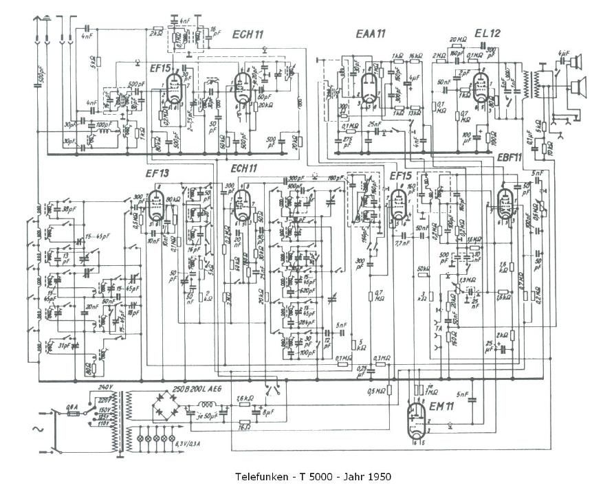 Telefunken T5000 Schematic