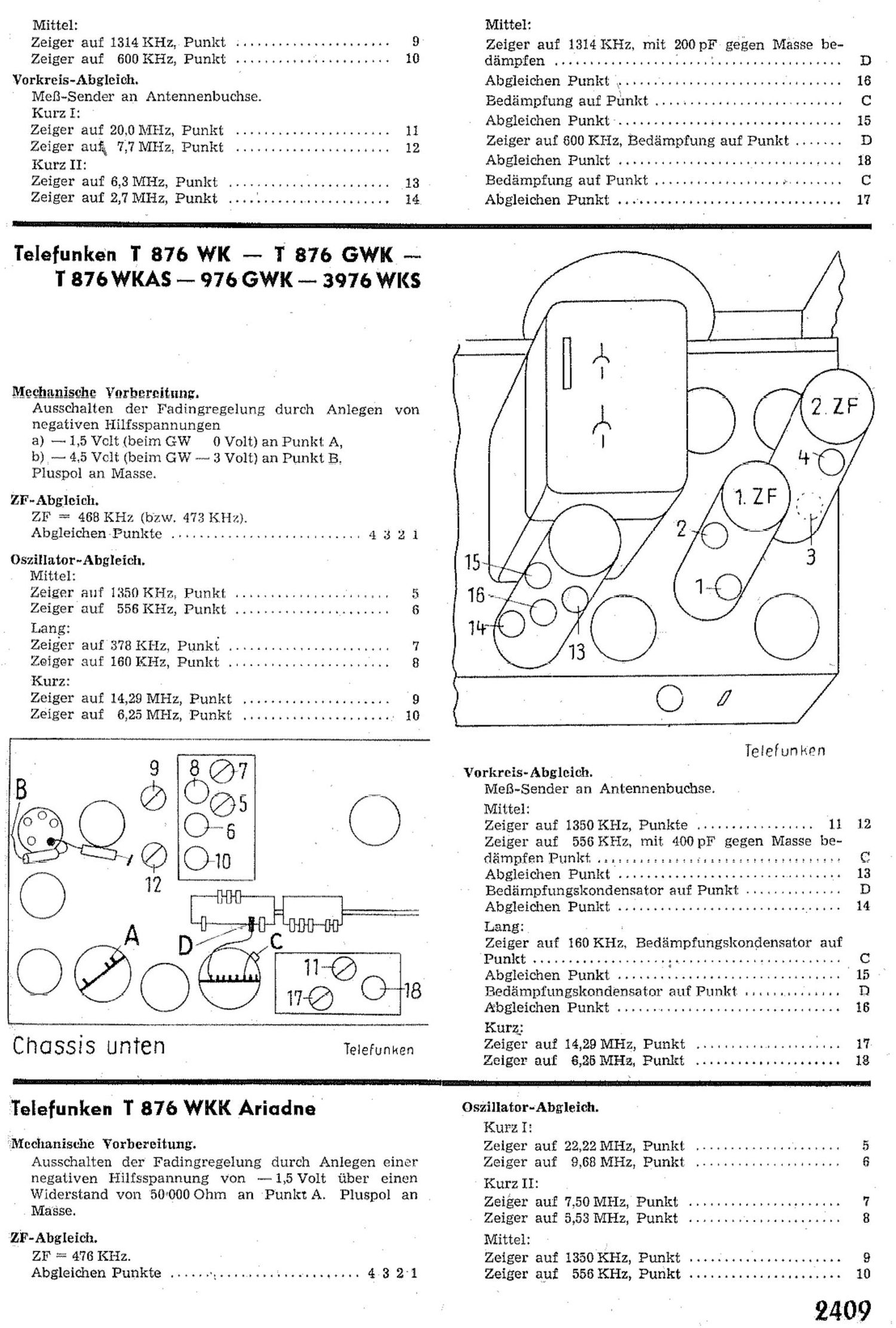 Telefunken T876 Schematic