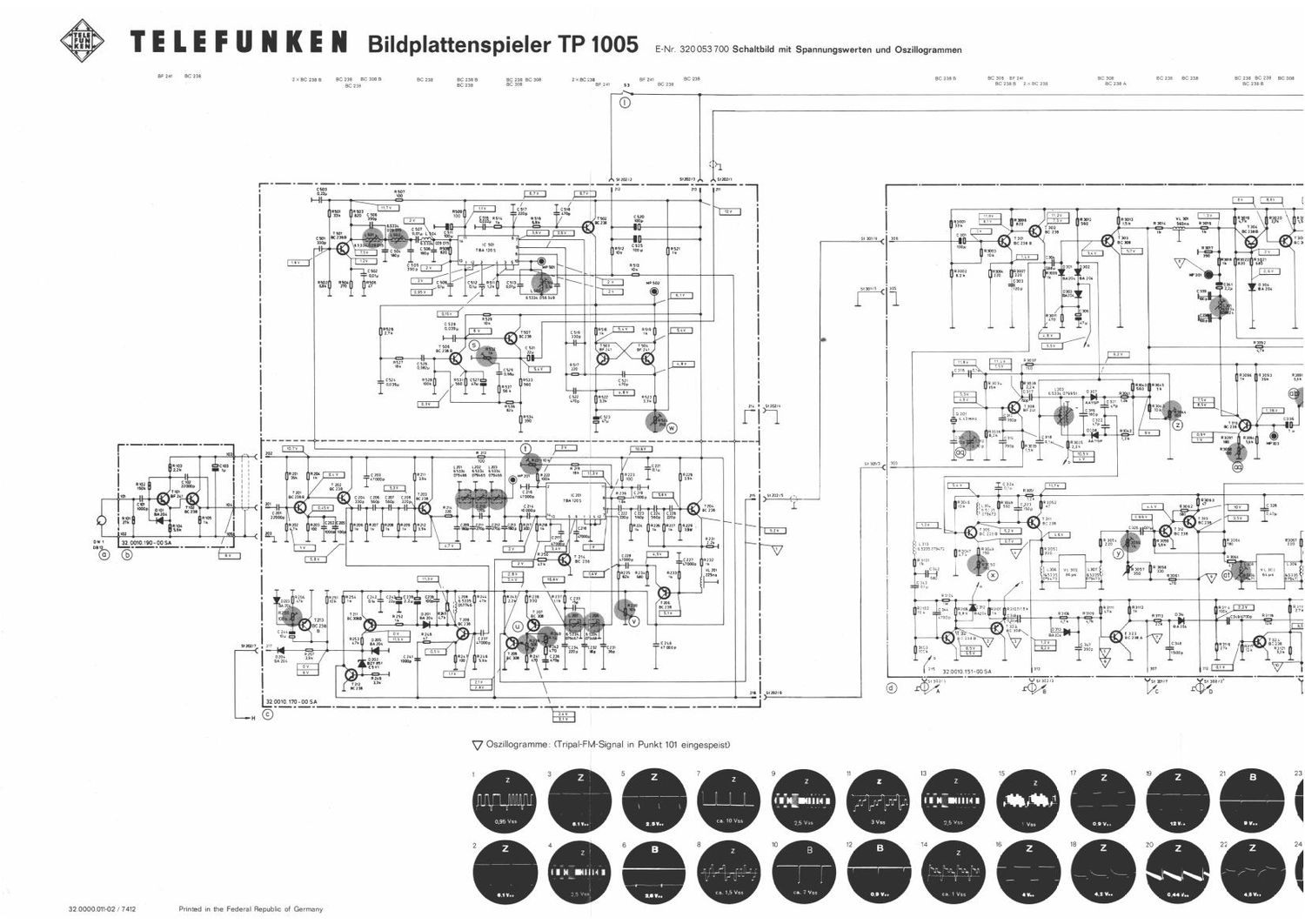 Telefunken TP 1005 Schematic