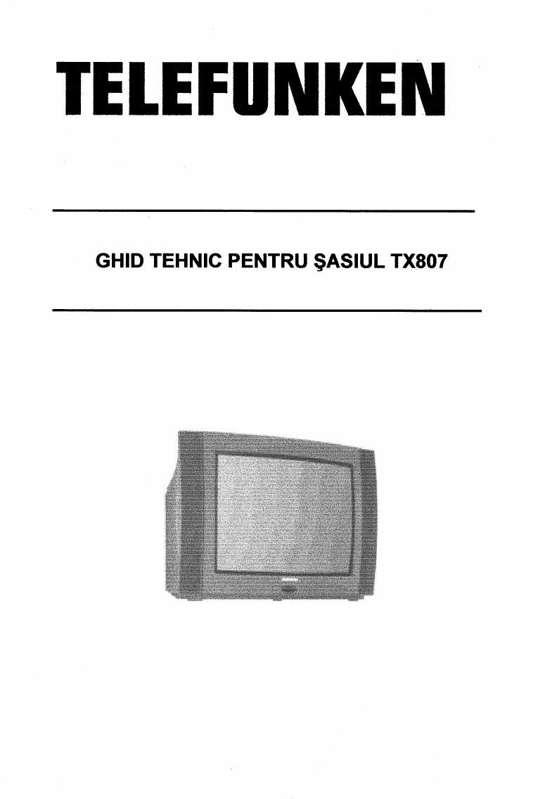 Telefunken TX 807 Service Manual