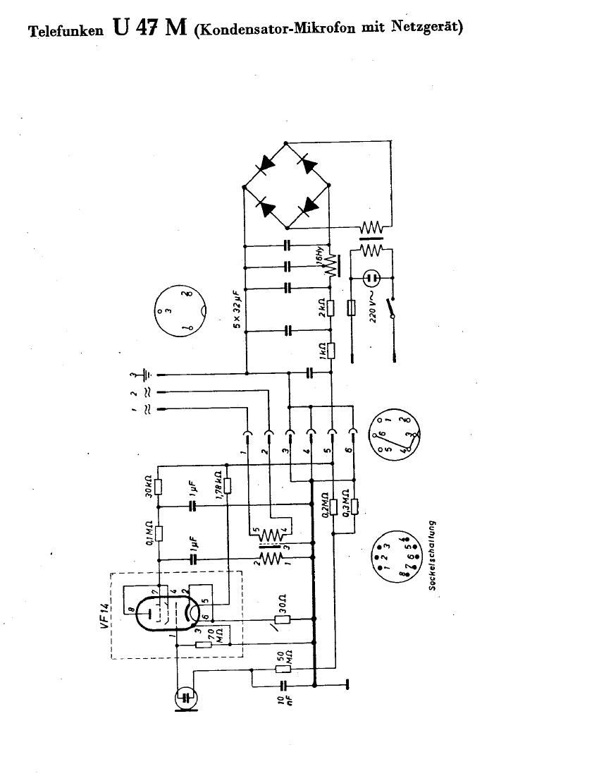 Telefunken U 47M Schematic