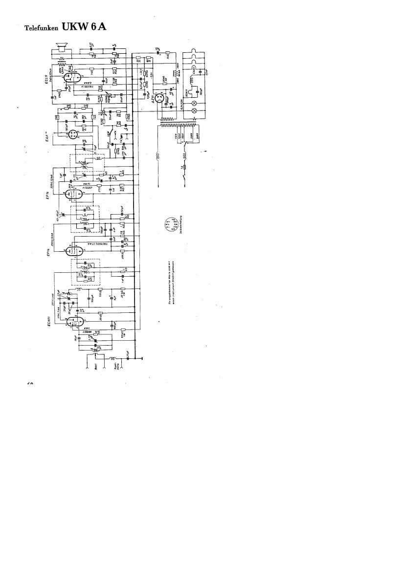 Telefunken UKM 6A Schematic