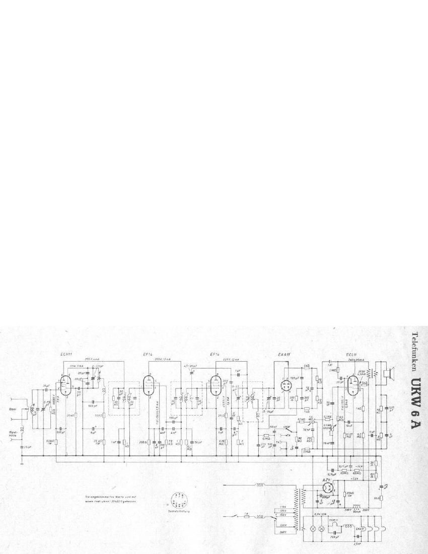 Telefunken UKW 6A Schematic