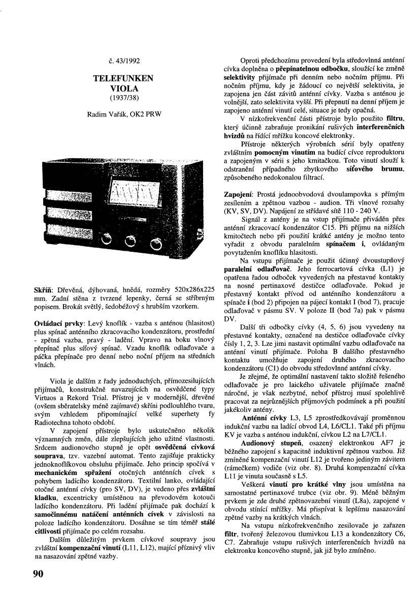 Telefunken Viola Schematic