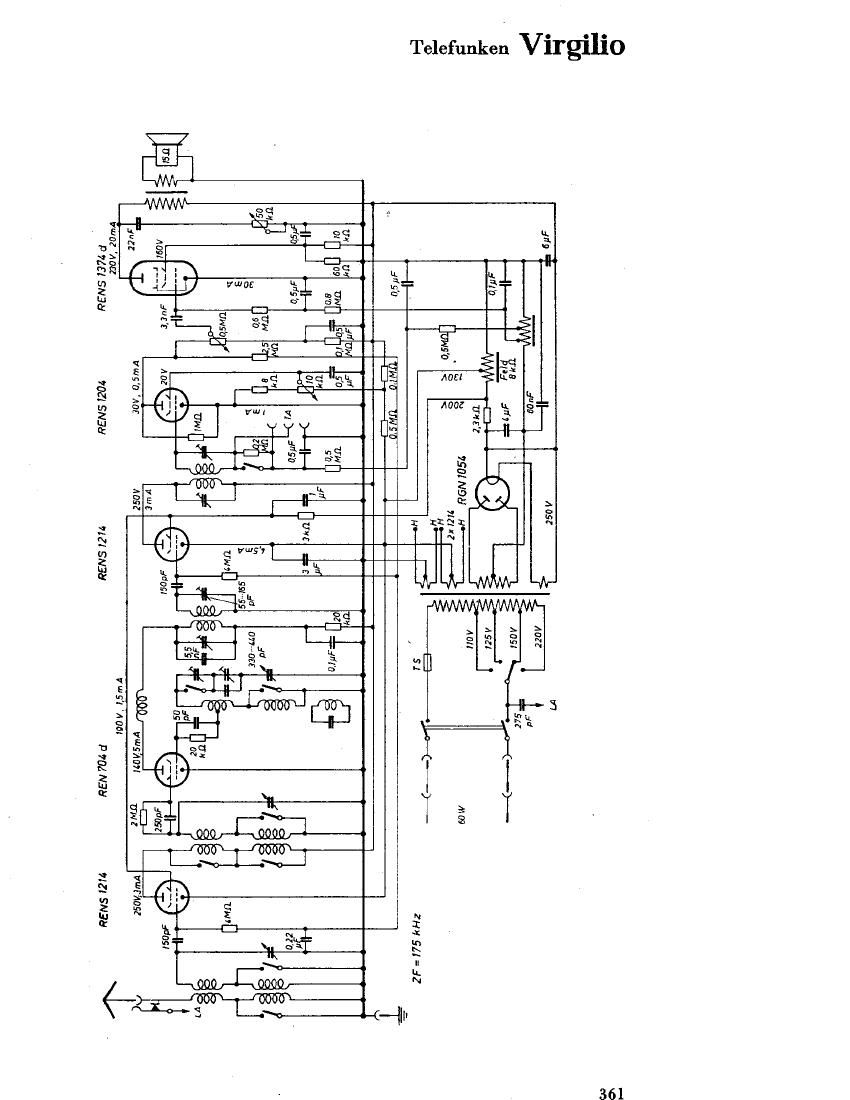 Telefunken Virgilio Schematic