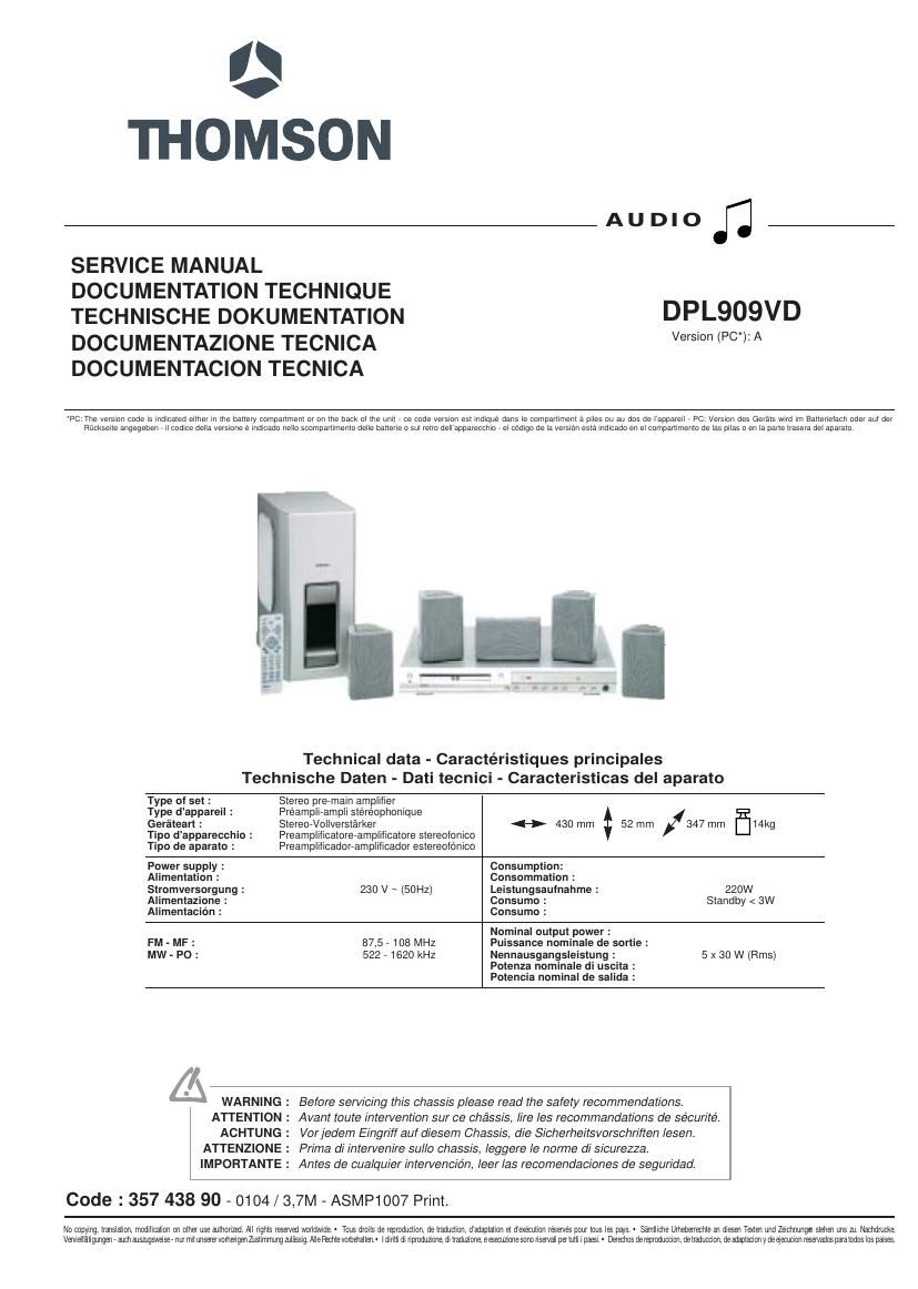 thomson DPL909VD