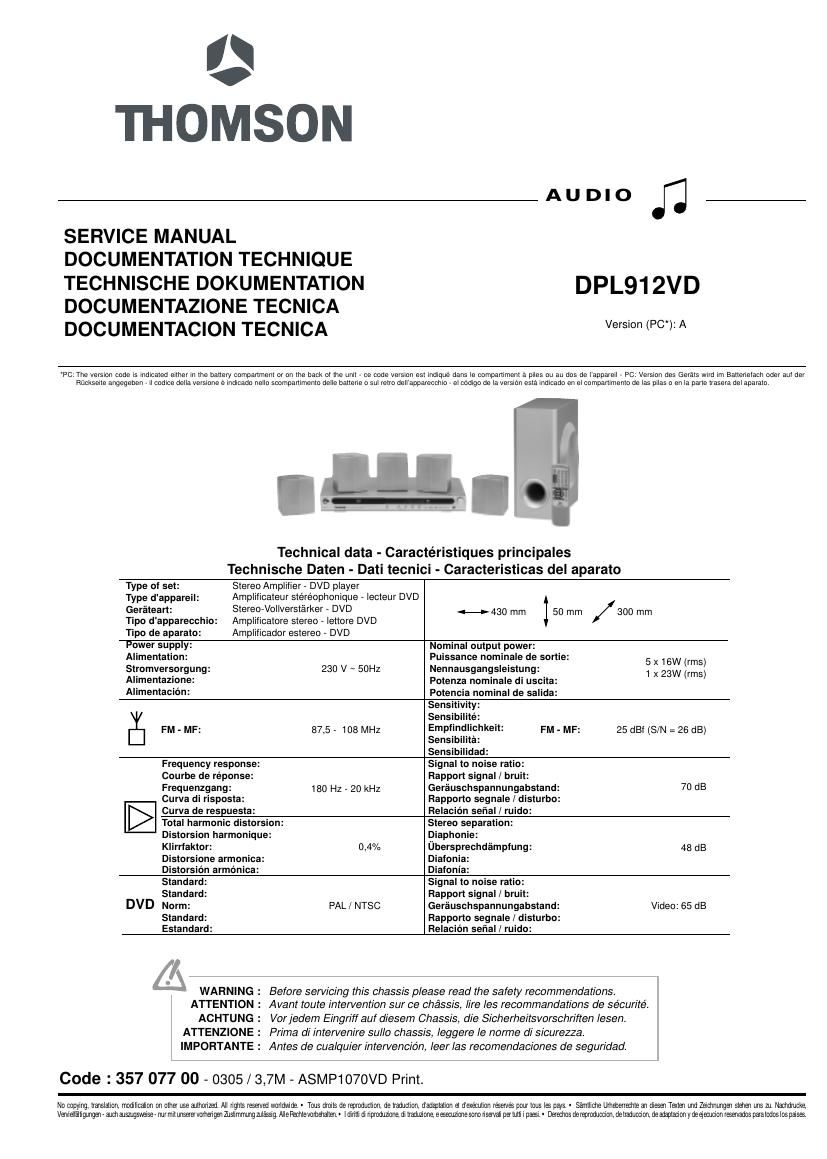 thomson DPL912VD