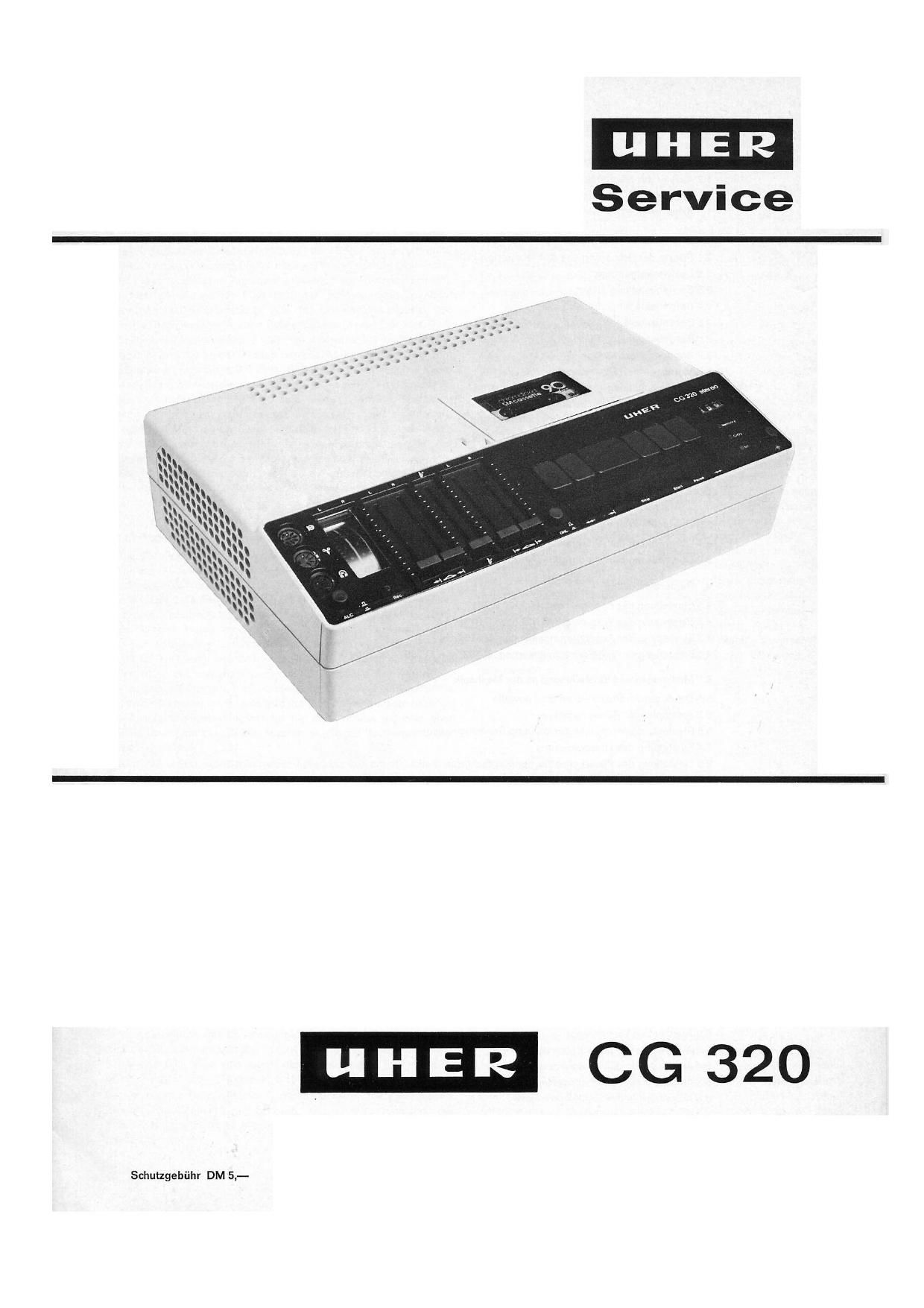 Uher CG 320 Service Manual