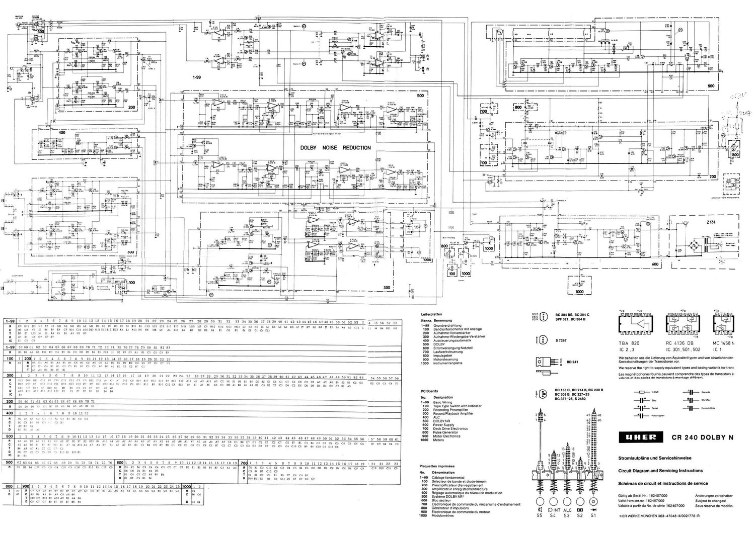 Uher CR 240 Schematic