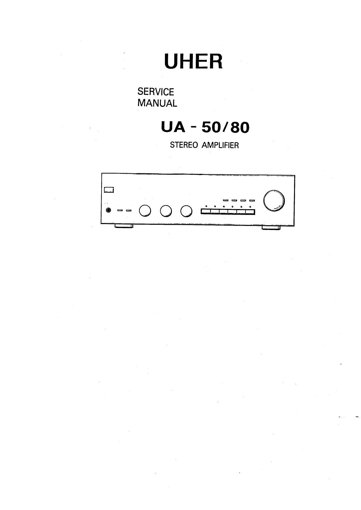 Uher UA 80 Service Manual