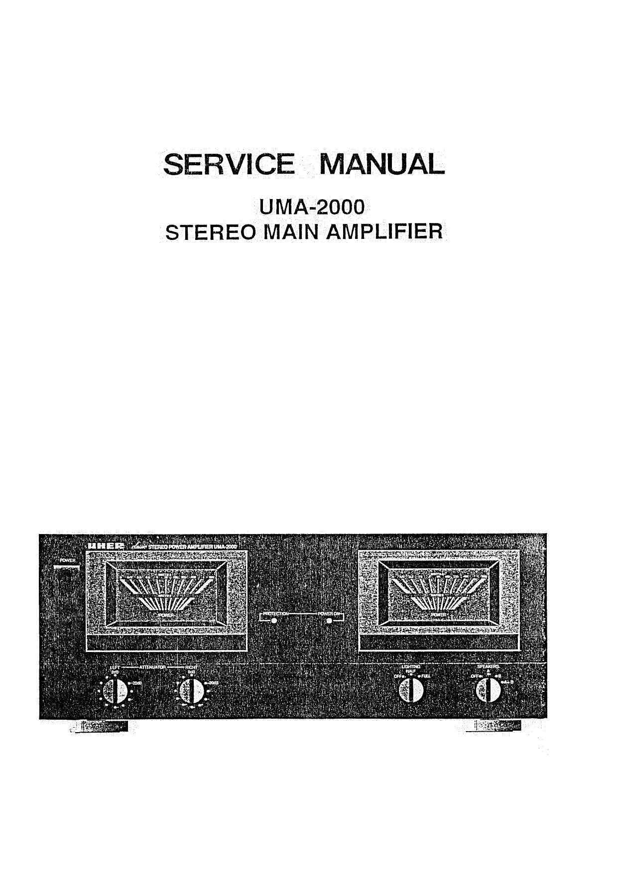 Uher UMA 2000 Service Manual