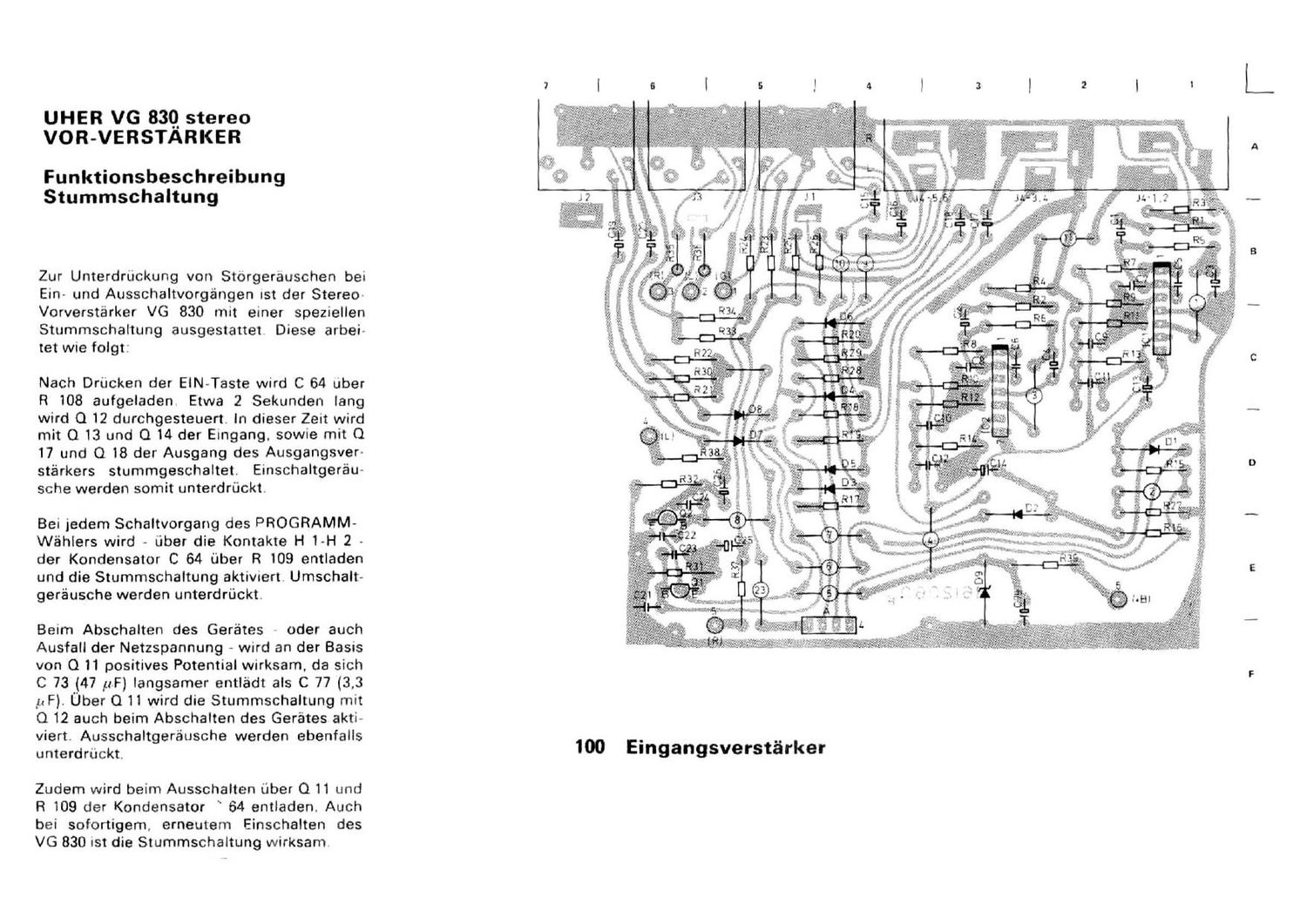 Uher VG 830 Schematic