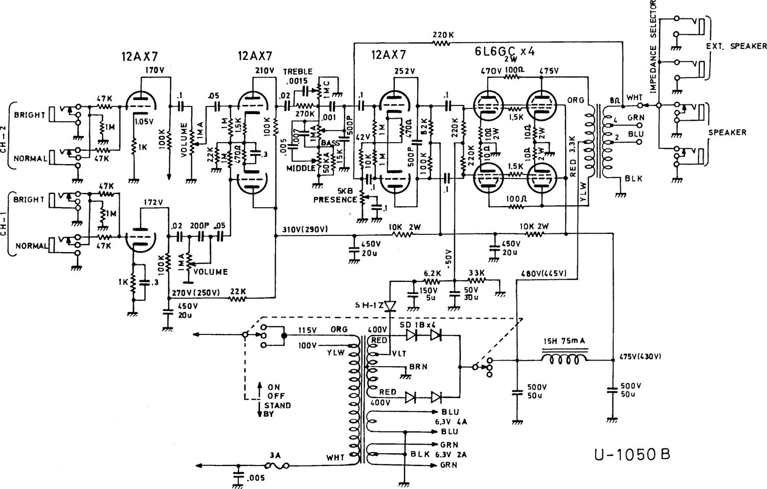 univox 1050bass