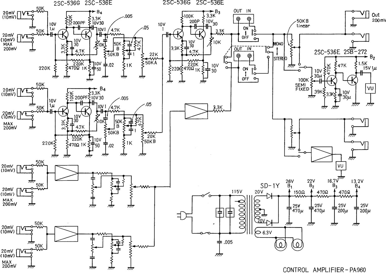 univox pa960 control