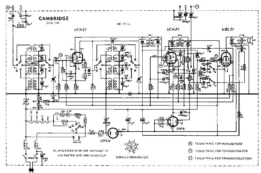 unica Cambridge 1044 schematic