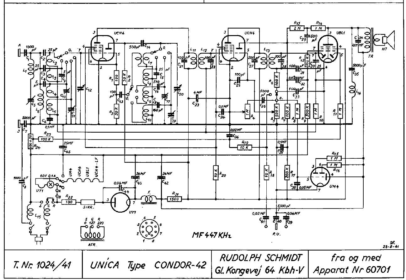 unica Condor 42 1024 schematic