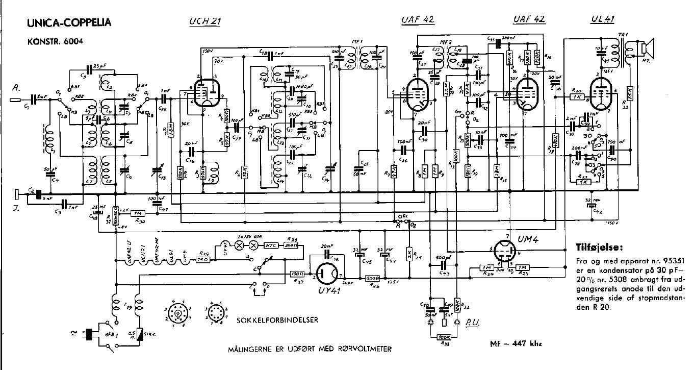 unica Coppelia 6004 schematic