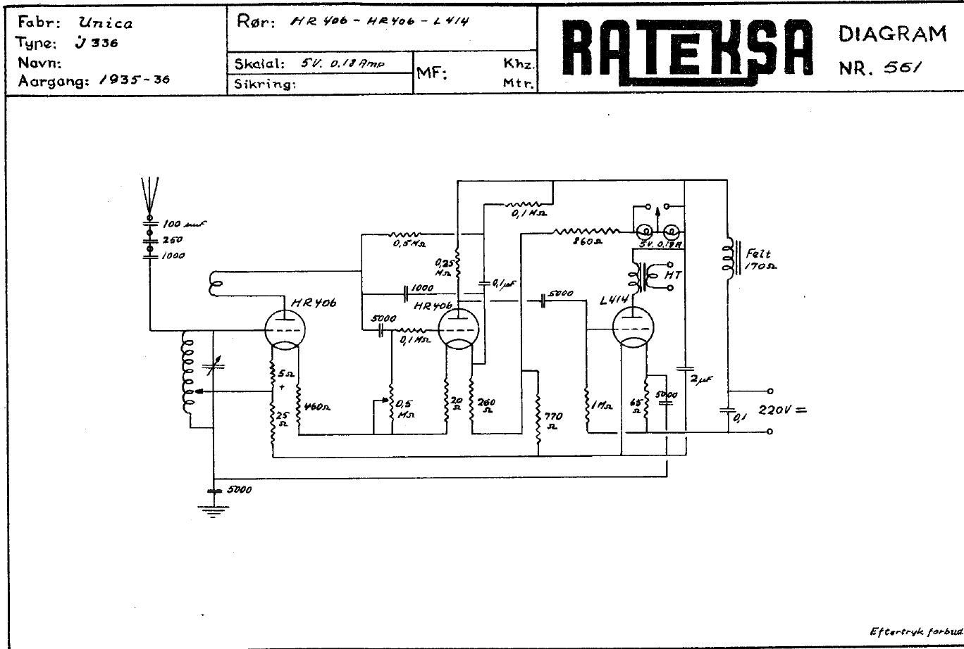 unica Ekko J336 schematic